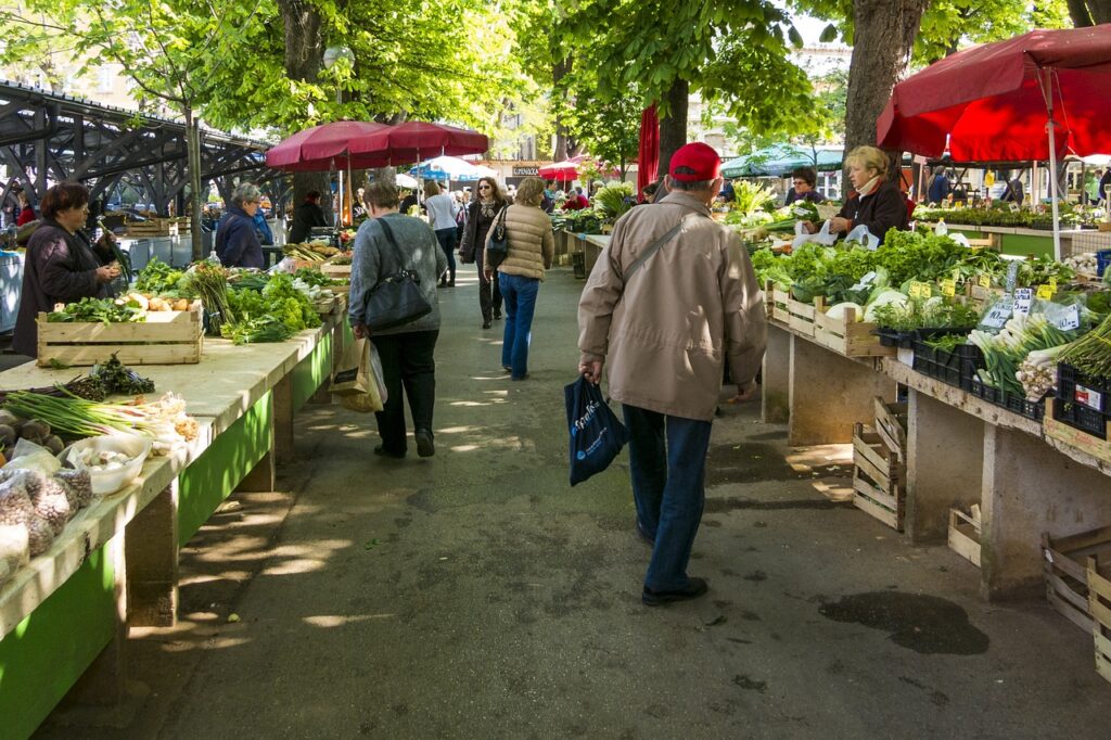 Bartering with the Heirloom vegetables produced in your own garden.